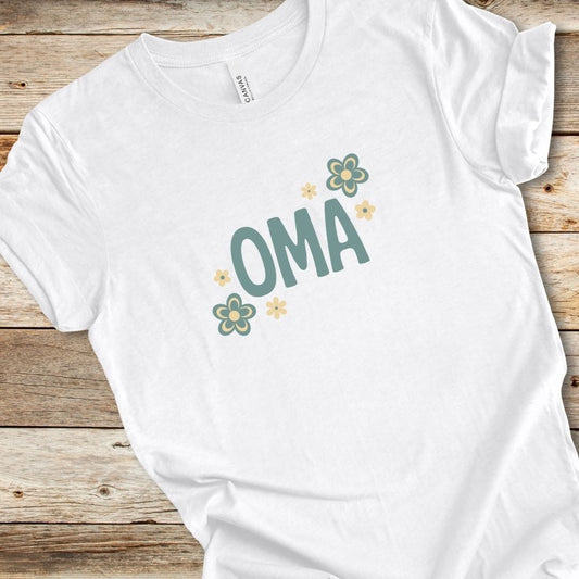Blue Floral Oma Tee