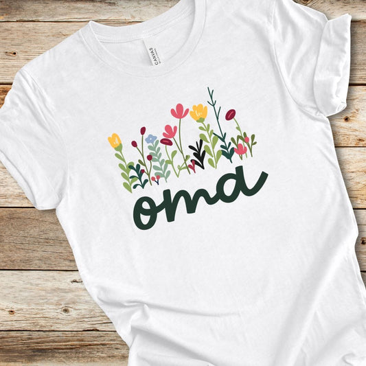 Colorful Wildflower Oma Tee