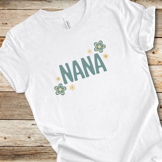 Blue Floral Nana Tee
