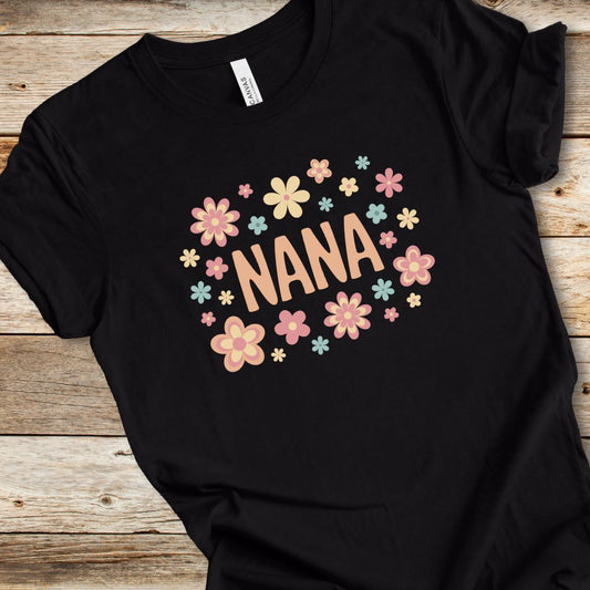 Retro Floral Nana Tee