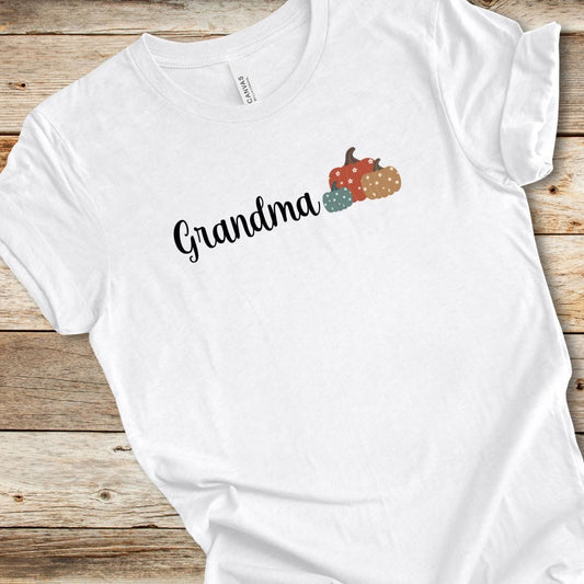 Floral Pumpkin Grandma Tee