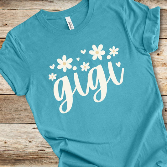 Floral Gigi With Hearts Tee