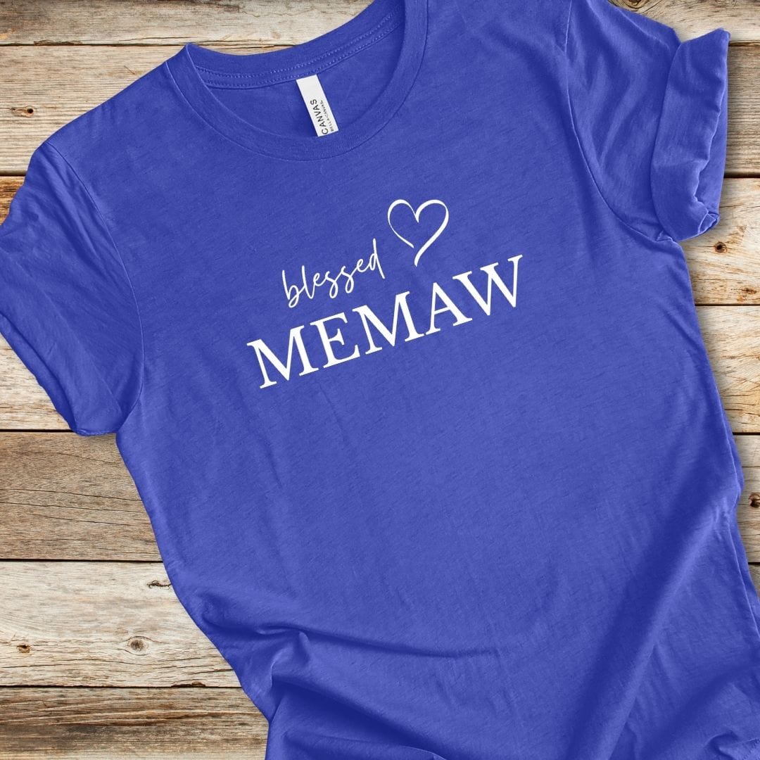 Blessed Memaw Heart Tee