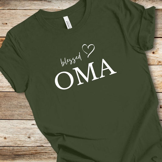 Blessed Oma Heart Tee