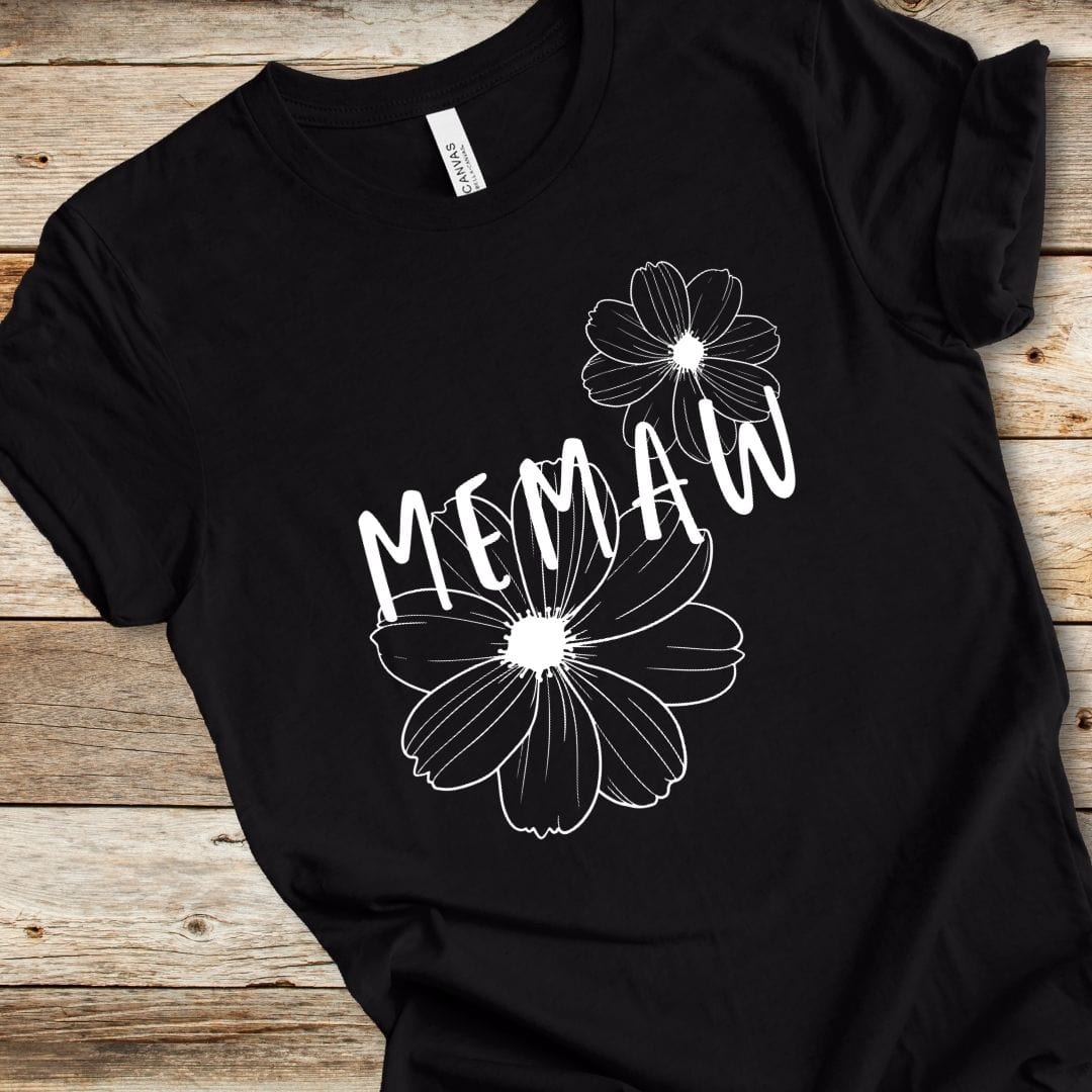 Floral 'Memaw' Tee