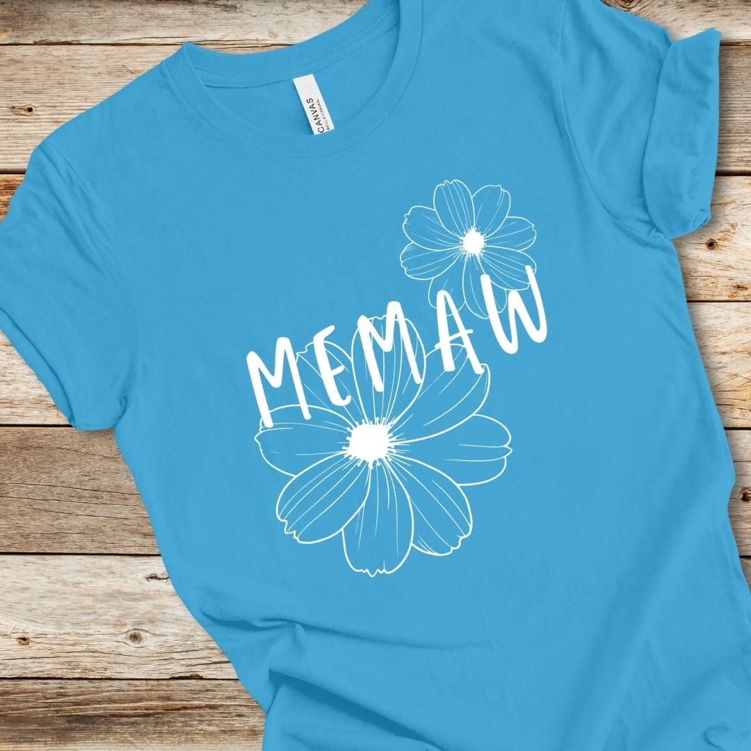 Floral 'Memaw' Tee