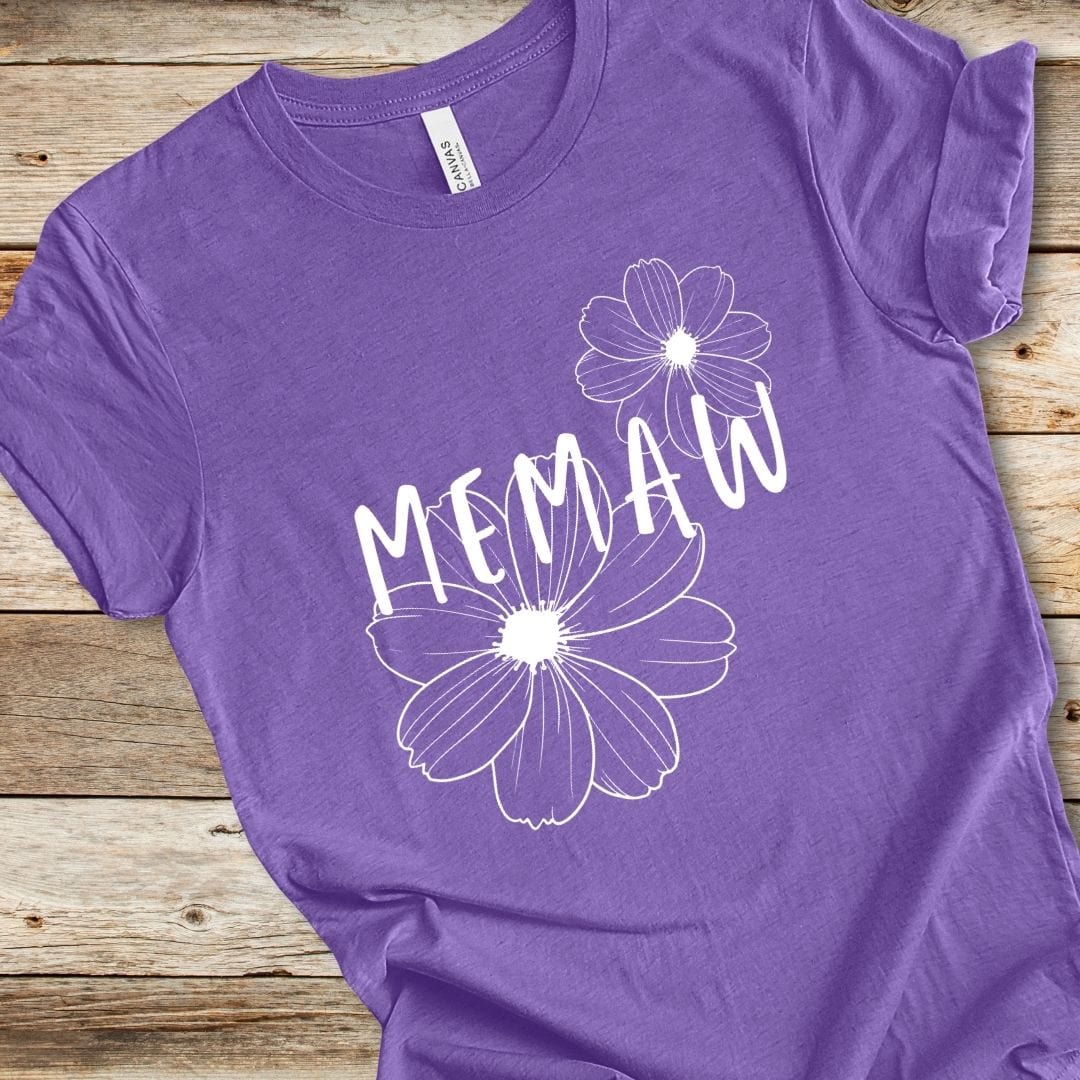 Floral 'Memaw' Tee