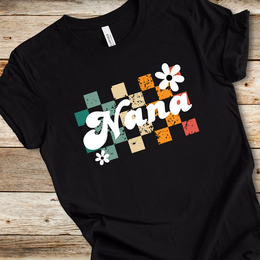 Colorful Retro Nana Tee
