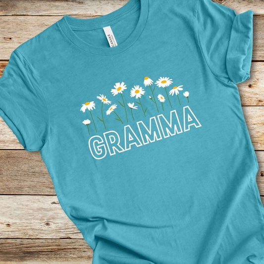 Gramma With Daisies Tee