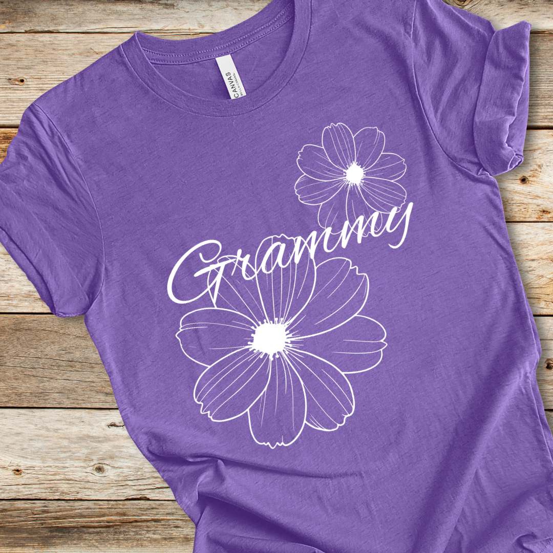 Floral 'Grammy' Tee