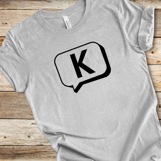 "K" Text Bubble Tee