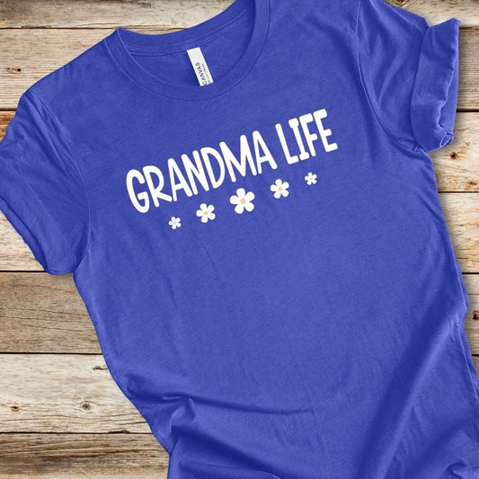 Grandma Life Flower Tee