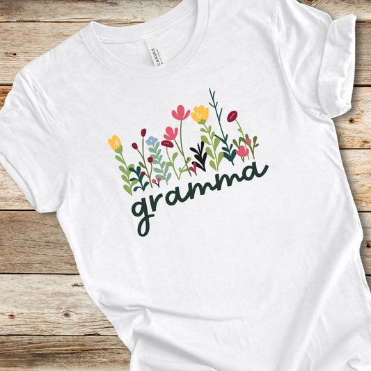 Colorful Wildflower Gramma Tee