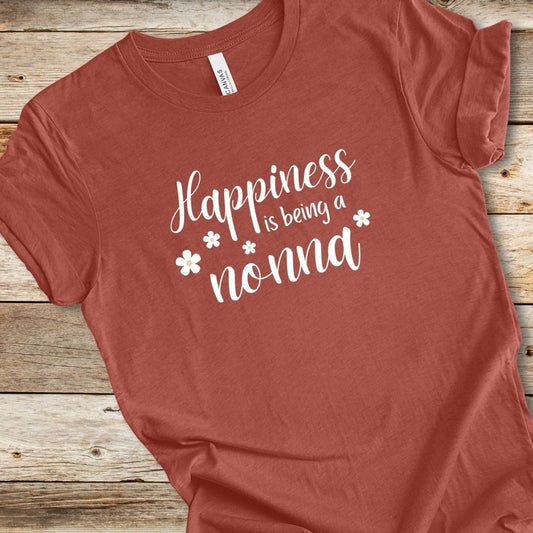 Floral Happiness Is Being A Nonna Tee