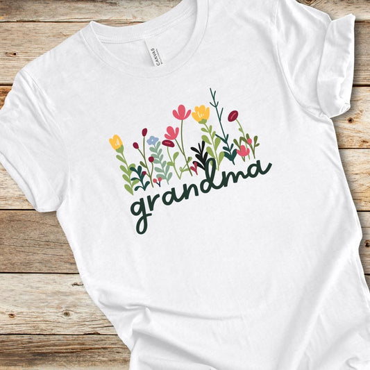 Colorful Wildflower Grandma Tee