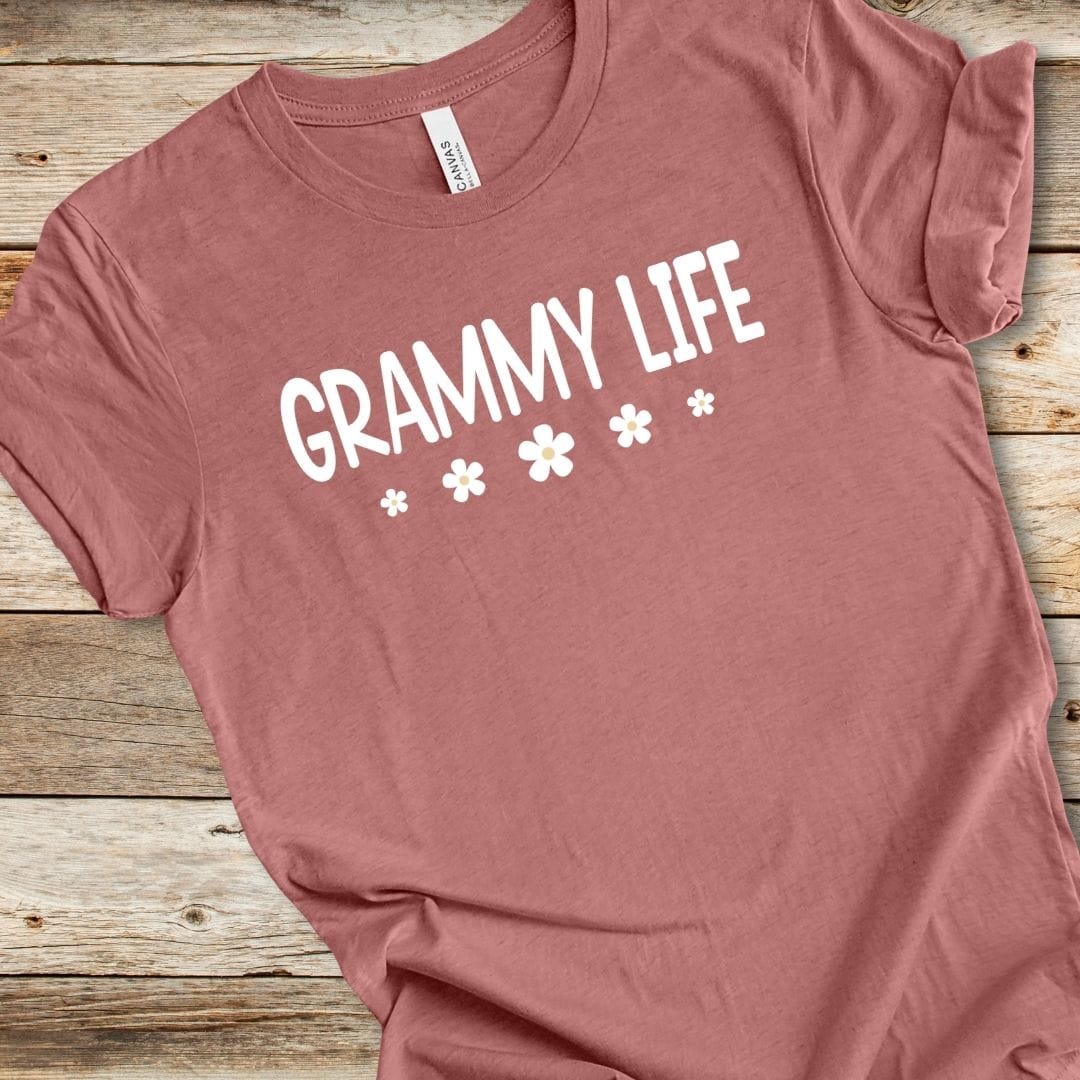 Grammy Life Flower Tee