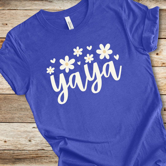 Floral Yaya With Hearts Tee