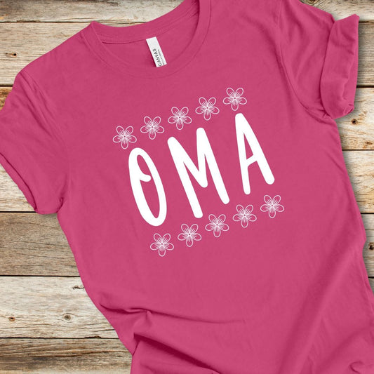 Oma With Flowers Tee