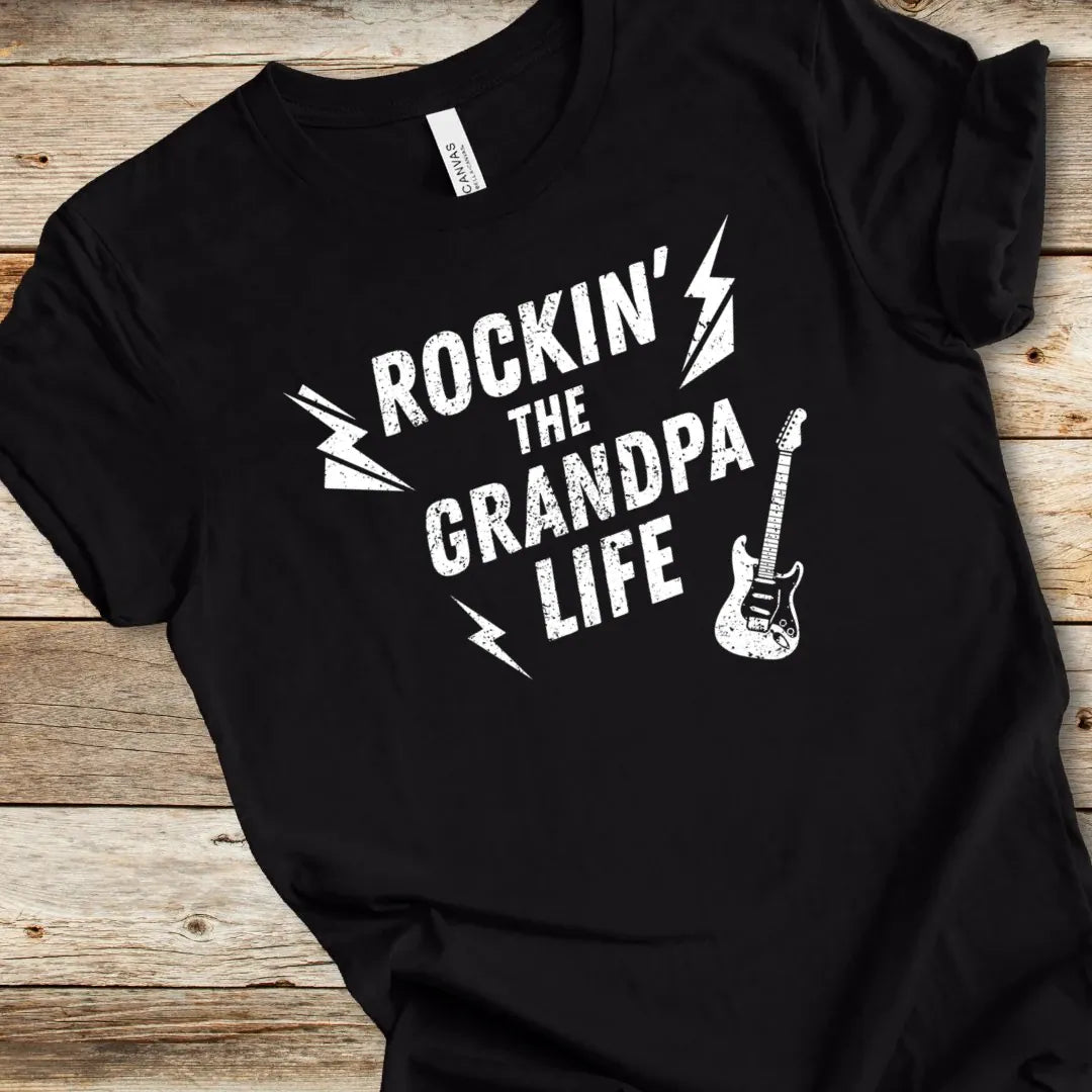 Rockin' The Grandpa Life Guitar Tee