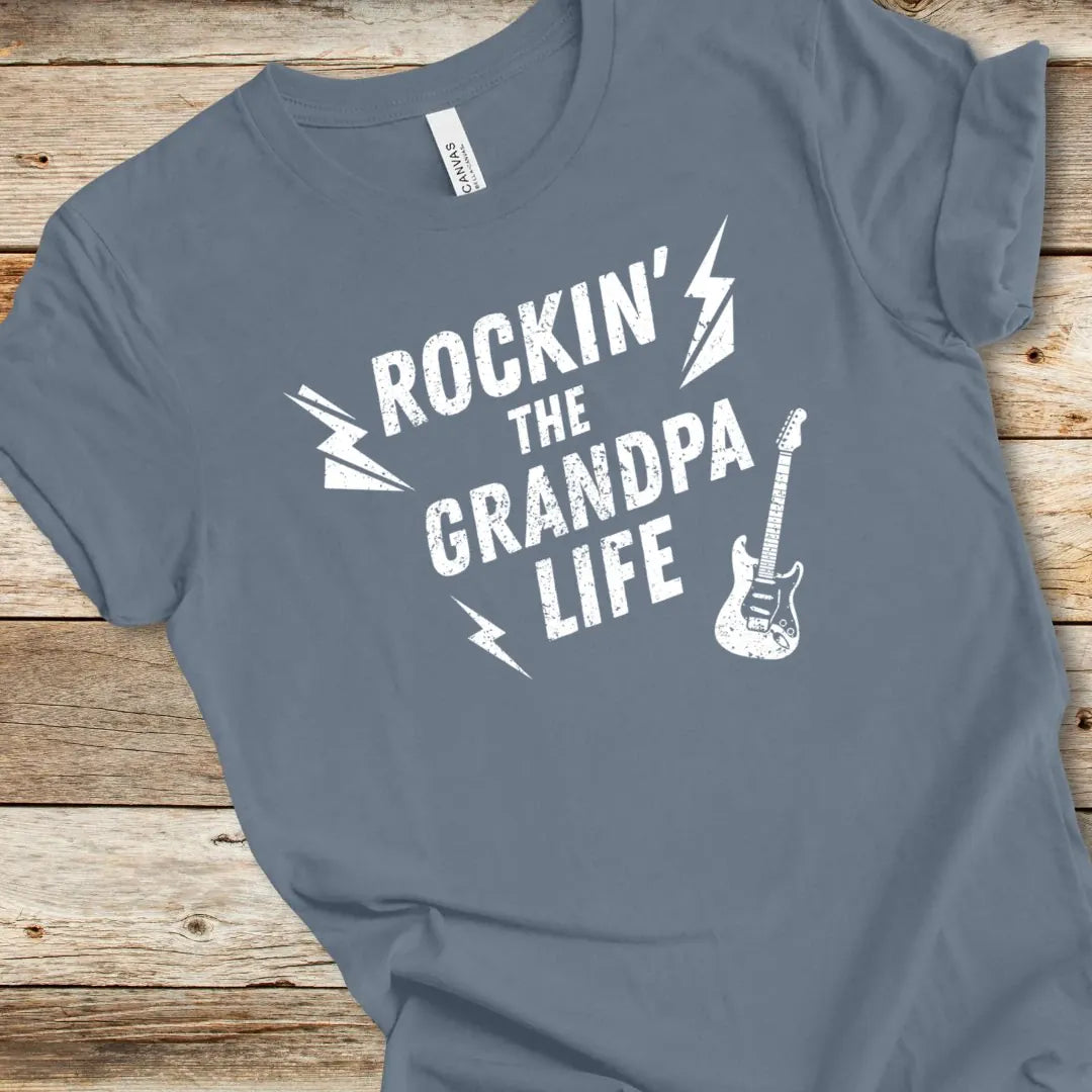 Rockin' The Grandpa Life Guitar Tee
